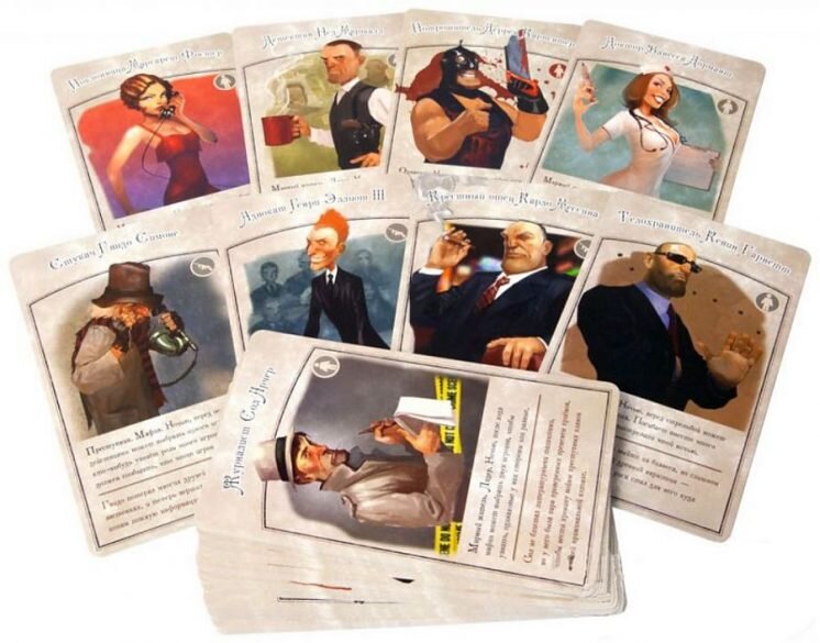 Специальные карты из игрового набора Мафия.