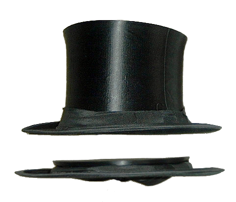 Вот так в сложенном виде выглядит chapeau-clack.