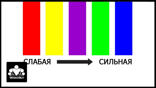 Разные цвета резиновых петель.