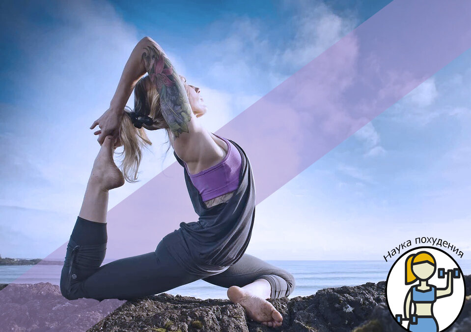 Йога , девушка худеет , похудение с помощью йоги