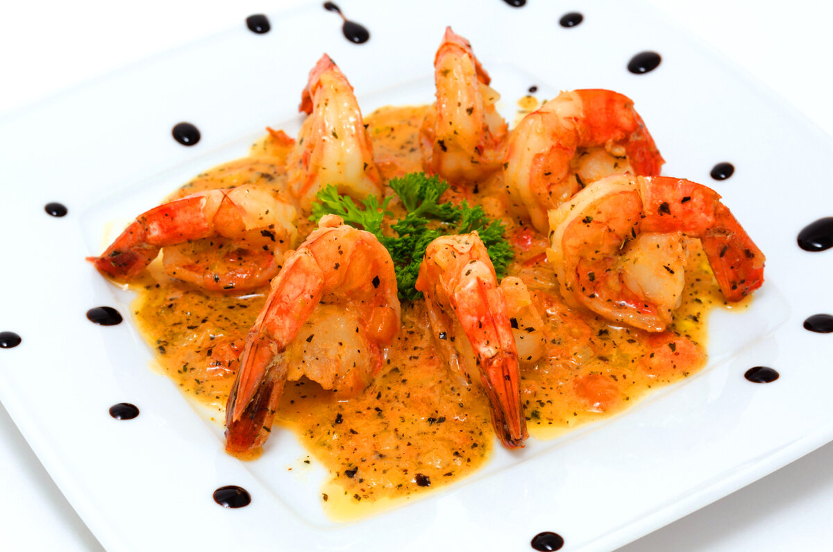Креветки в чесночном соусе. Источник: for-cheese.ru