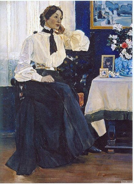 "Портрет жены", М.В. Нестеров, 1905. (сс) Wikimedia Commons