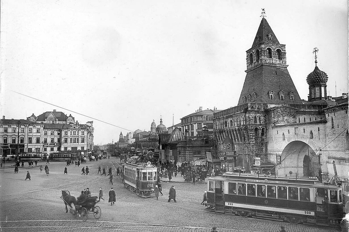 1930-ые годы, Москва. Еще ездят на лошадях...