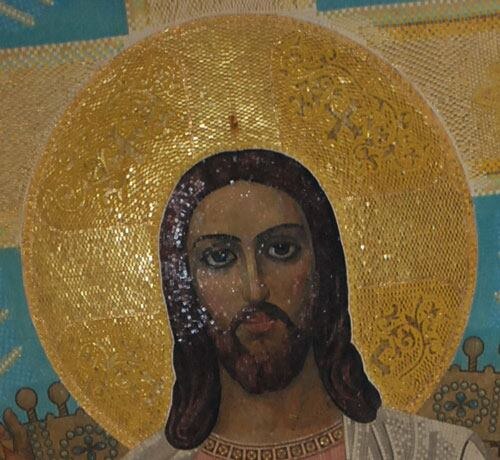 From 1995 to 2004 in the rebuilt St. Mina cathedral Aleksandr Dubrovskyy created genre mosaics of biblical scenes: " Good Shepherd ”, "Prayer For The Cup”, "Flight into Egypt”, "Christ’s Entry into Jerusalem”, "Israelites crossing the Red Sea”, as well as worked on the dome, ornaments, and naves.