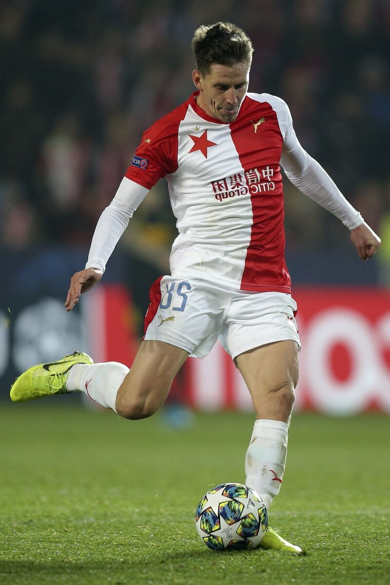 Лукаш Масопуст забил первый гол Славии. | Фото: Милан Каммермайер