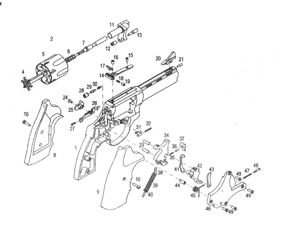 И действительно по сравнению с такими ''титанами'' в сфере травматики, как GrandPower (картинка ниже) Гроза имеет минимум подвижных частей
