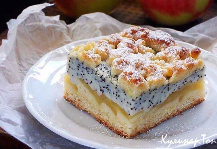Пирожное с творожной начинкой