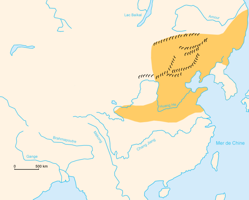 Карта империи Цзинь.