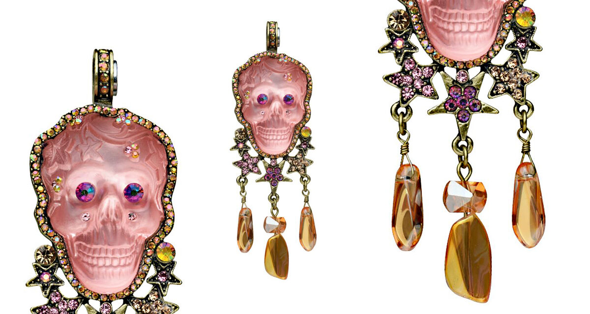 Подвеска "Starlight Sparkle Skull". Коллаж на основе фотографий с сайта Kirks Folly