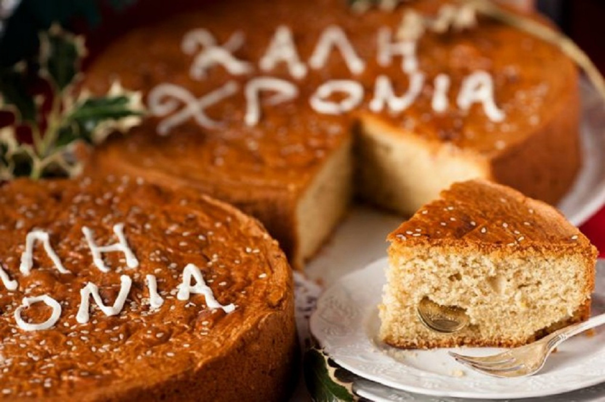 Греческий новогодний пирог Василопита.