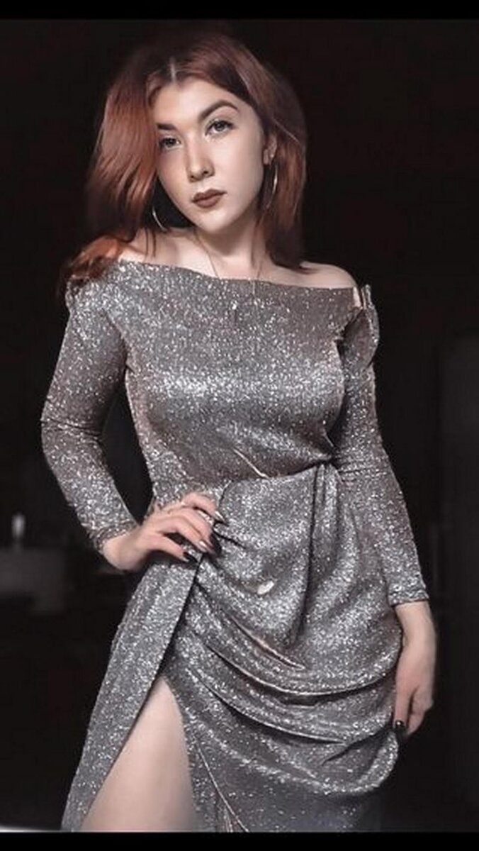 Сшитое платье по этой же выкройке от другой подписчицы