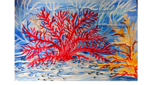 Раскраска Антистресс Кораллы - Бесплатнo Pаспечатать или Cкачать Oнлайн