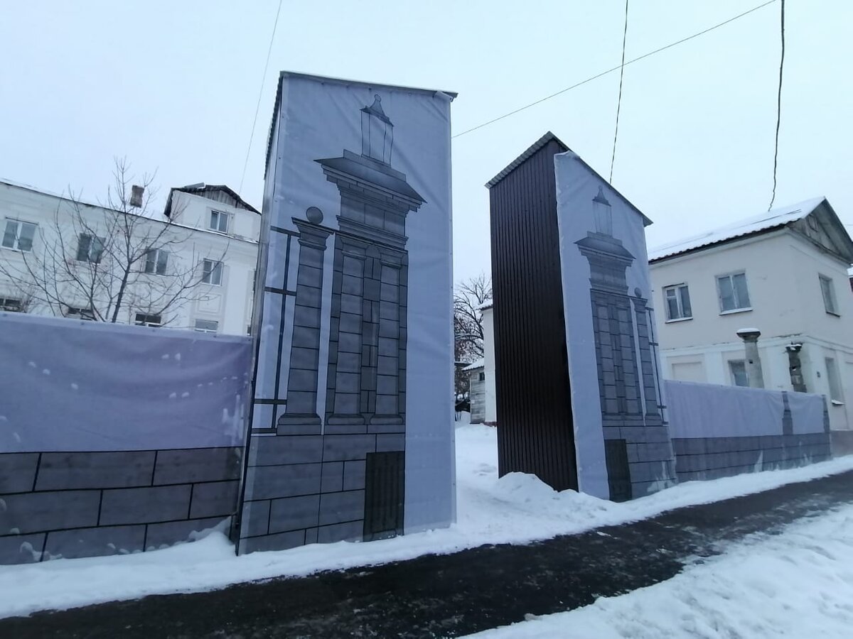 Ворота Ливенцевых в Туле 18 января 2021 года. Фото: Город 71