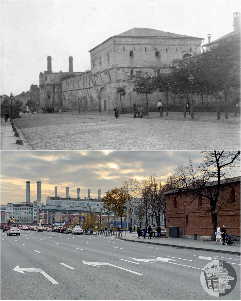 Москва было/стало #67. Китайгородская стена. | past_today | Дзен