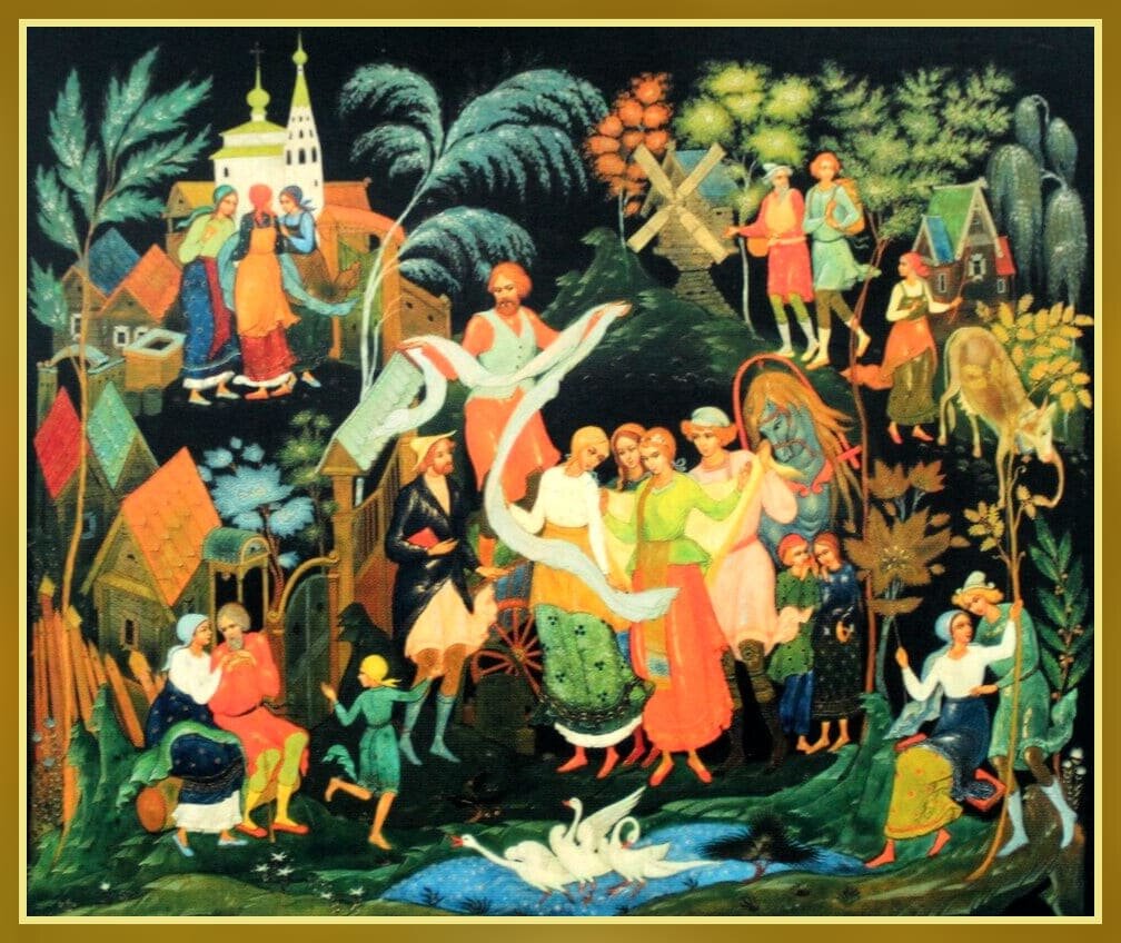 "Палех-русское село". Кочетов Г.Н. (1941-2009), 1978.