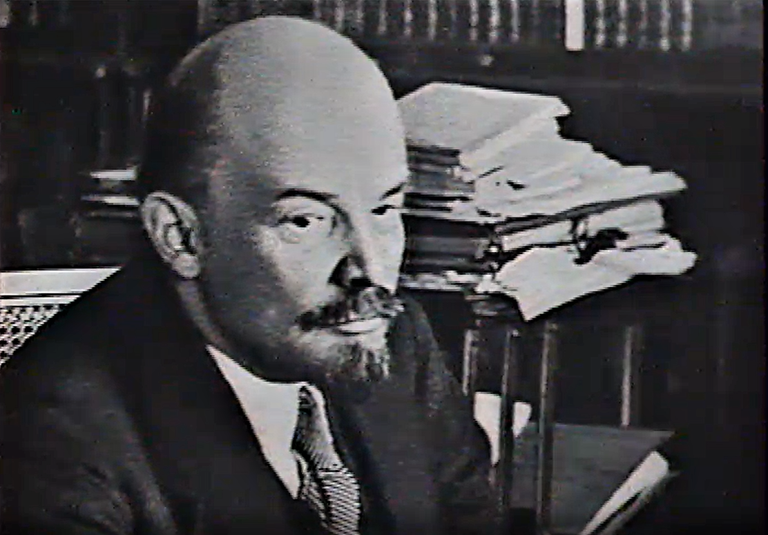 Кадр из программы "Учиться у Ленина" (1985)