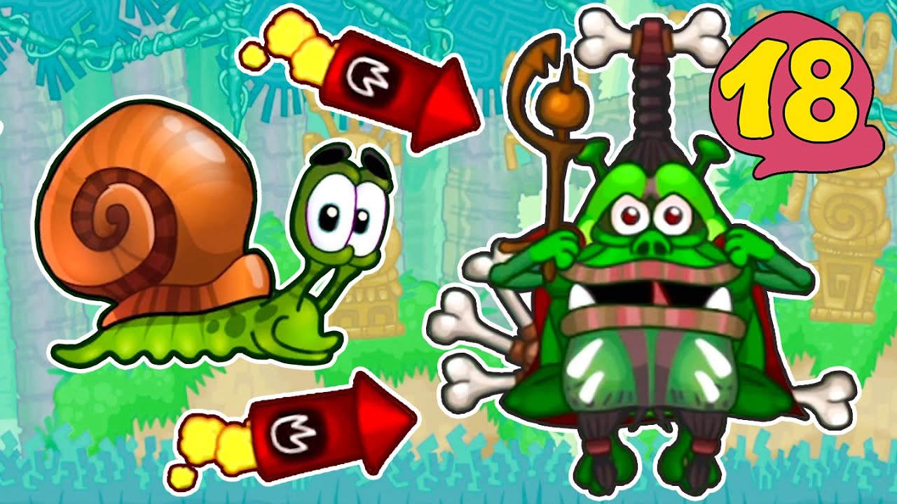 Супер Улитка Боб №18. Островная история. Часть 5. Мультик Игра Snail Bob 2  на канале Хвостик ТВ