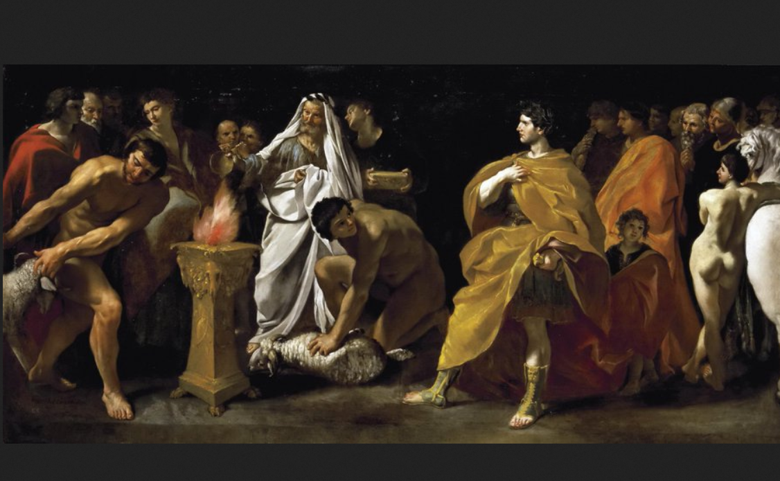 Джованни Ланфранко. "Торжественное жертвоприношение римского императора", 1635