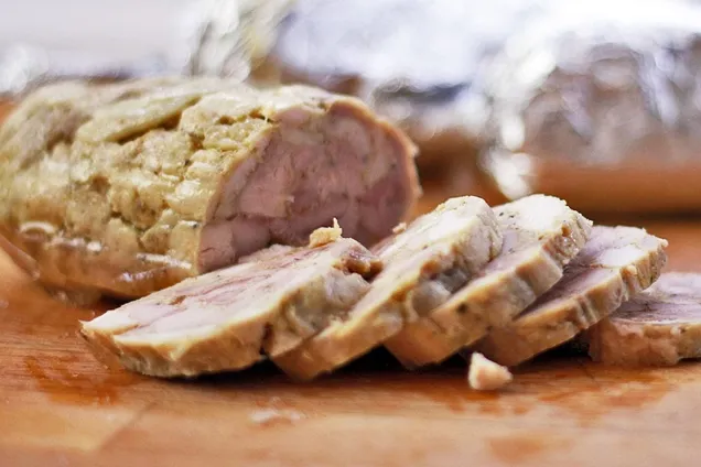 Куриная колбаса с желатином 