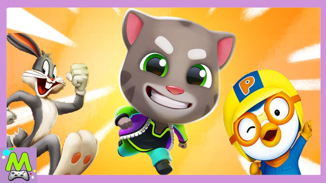 Talking Tom Gold Run 2 vs Looney Tunes Dash vs Pororo Run.Том и Друзья  против Героев Мультиков | Матвейкин Канал | Дзен