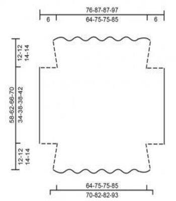 выкройка-схема размеры S/M - L - XL/XXL - XXXL