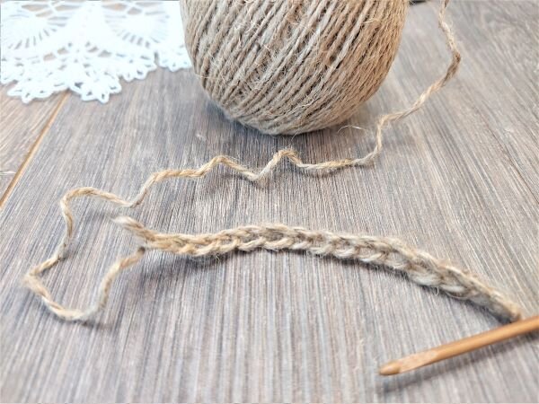 Начало вязания - цепочка из воздушных петель