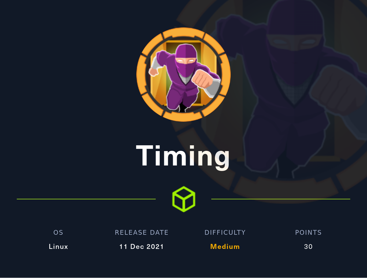 HTB Timing. Прохождение машины на Hack The Box | Безопасные программные  решения - Secware | Дзен
