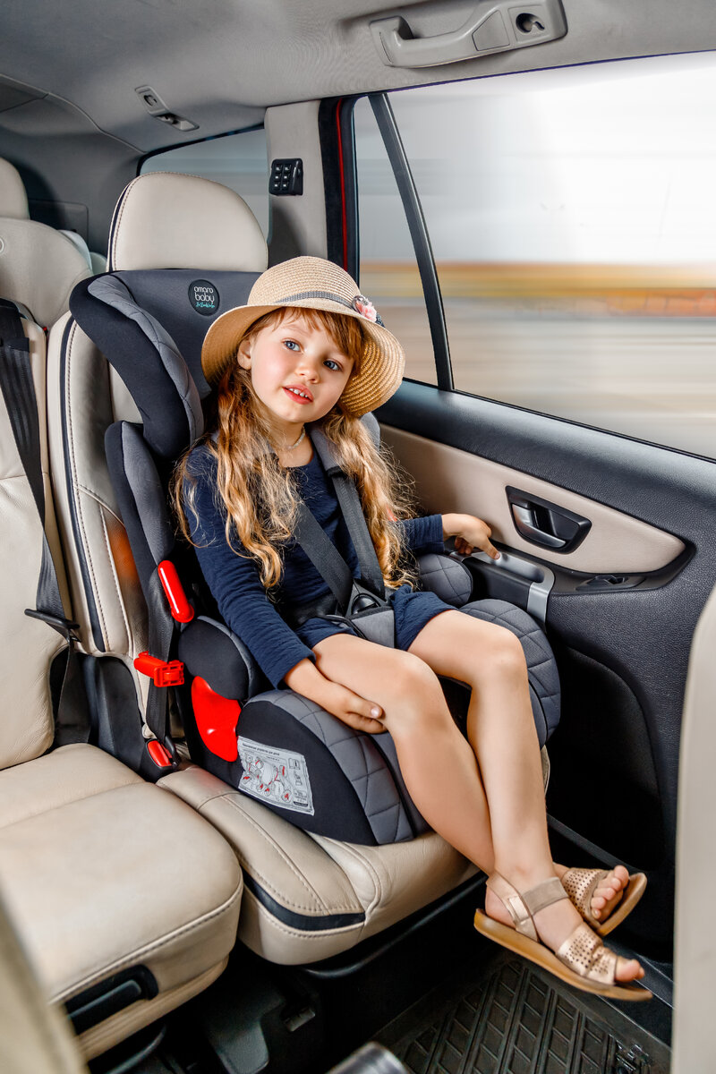 Автокресло детское AMAROBABY Big trip, группа I/II/III, (серый/чёрный)