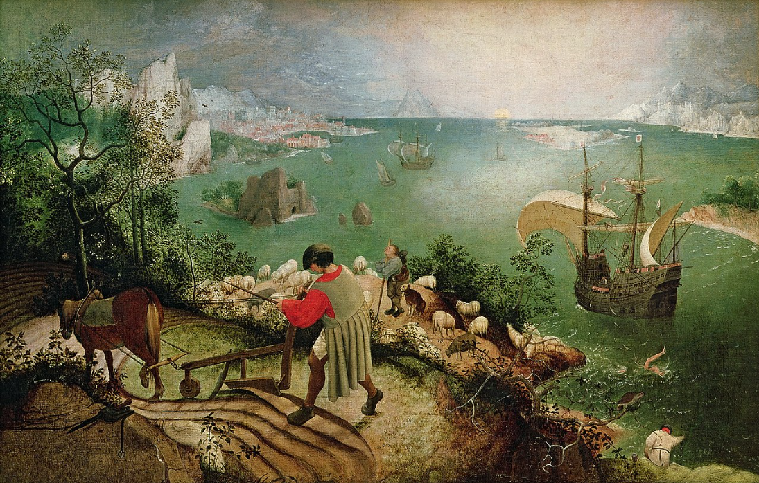 Питер Брейгель Старший. Падение Икара. 1560-е годы. Королевские музеи изящных искусств, Брюссель, Бельгия. Читайте и слушайте книги преподобного Паисия Святогорца (1924-1994). Ссылки внизу