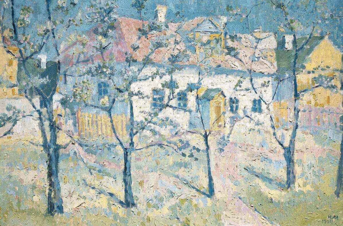 Весна, яблоня в цвету. 1904 г. Третьяковская галерея, Москва