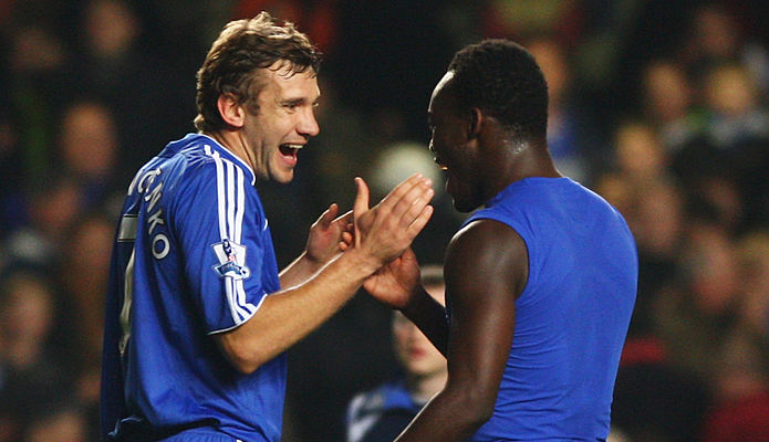 Андрей Шевченко и Майкл Эссьен, Getty Images