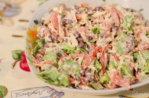 Салат "Обжорка"(фото из открытых источников)