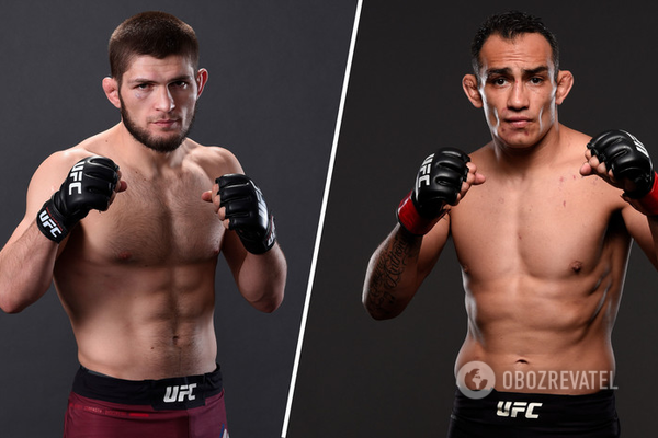 Слева Хабиб Справа Тони