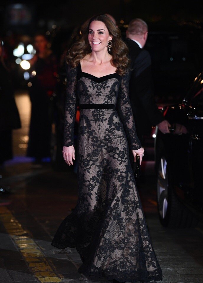 Принц Уильям и его жена Кейт прибыли на концерт Royal Variety