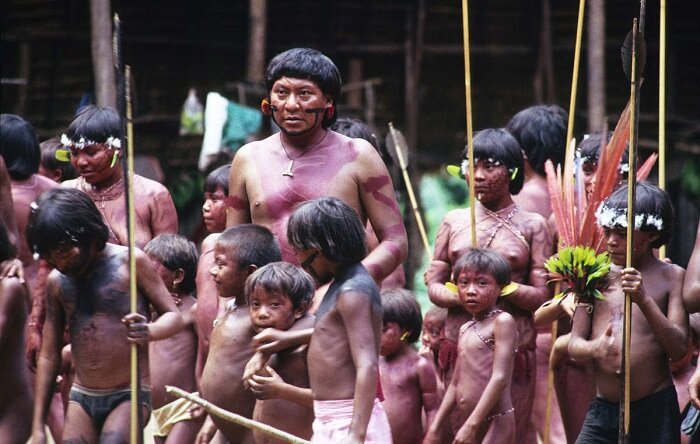 Племя Yanomami в Бразилии