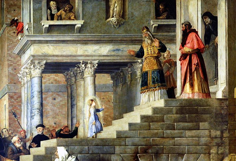 Автор: Тициан, 1534—1538, Введение во храм Пресвятой Богородицы