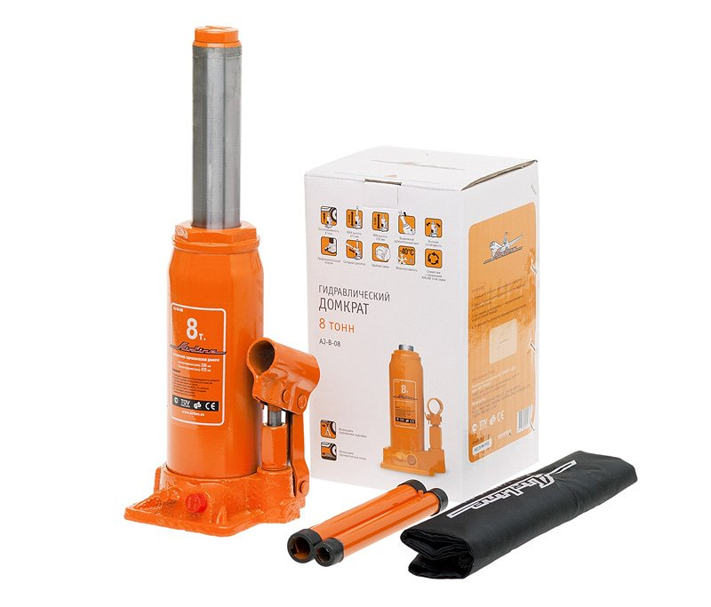 Бутылочный домкрат AIRLINE AJ-B-08