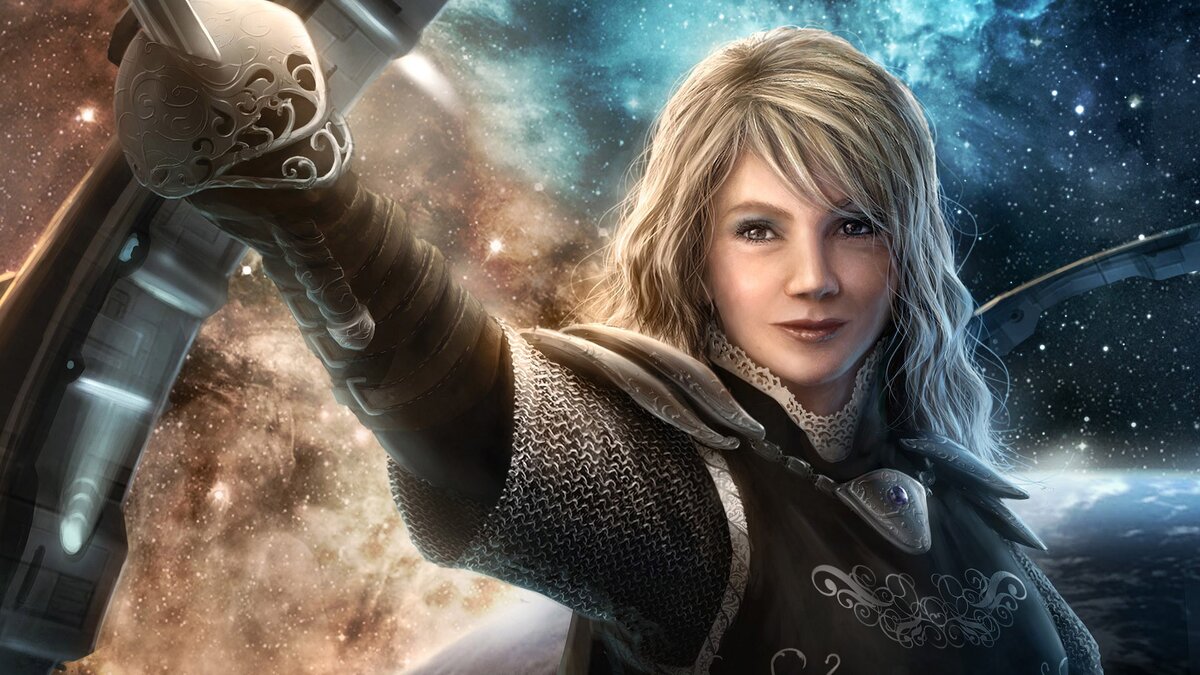 http://ru.wallfon.com/fantasy/medieval-warrior-in-space.html 