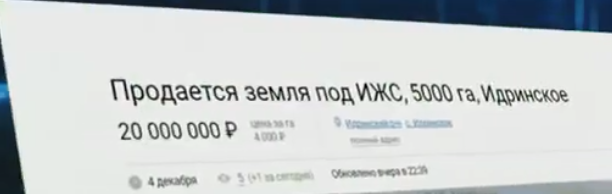 Объявление о продаже села Васильевка