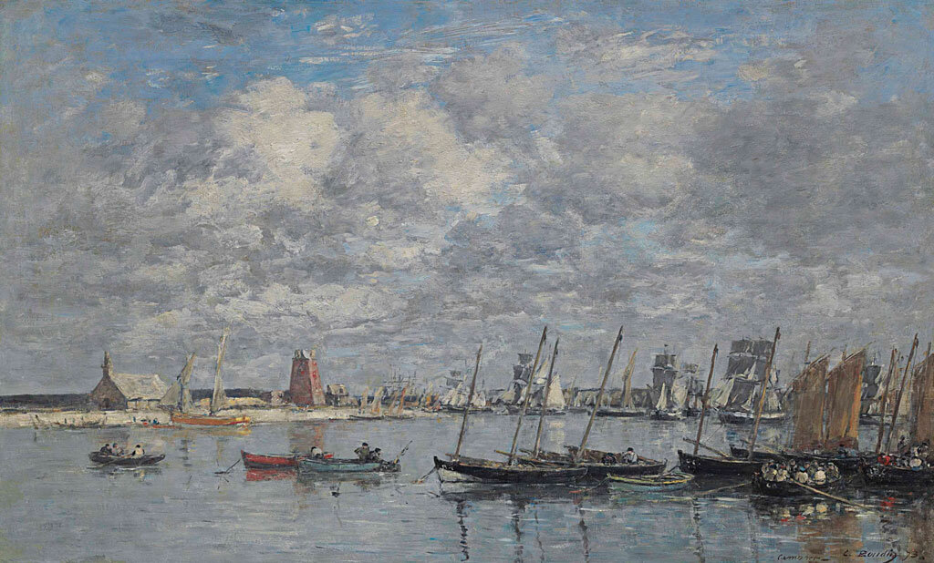 Эжен Буден. Порт  Камарета, 1873