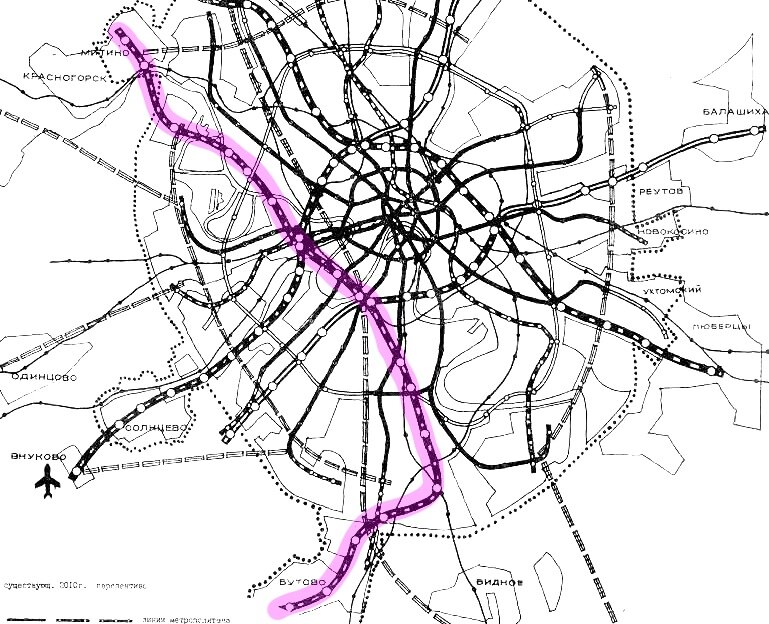 План бирюлевской линии метро