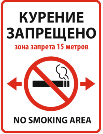 Знак запрещающий курение