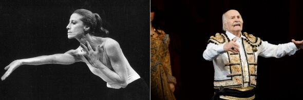 Майя Плисецкая в 50 с лишним лет танцевала "Болеро" Равеля в постановке Мориса Бежара, а Владимир Зельдин в 100 лет выходил на сцену театра.  Фото из открытых источников