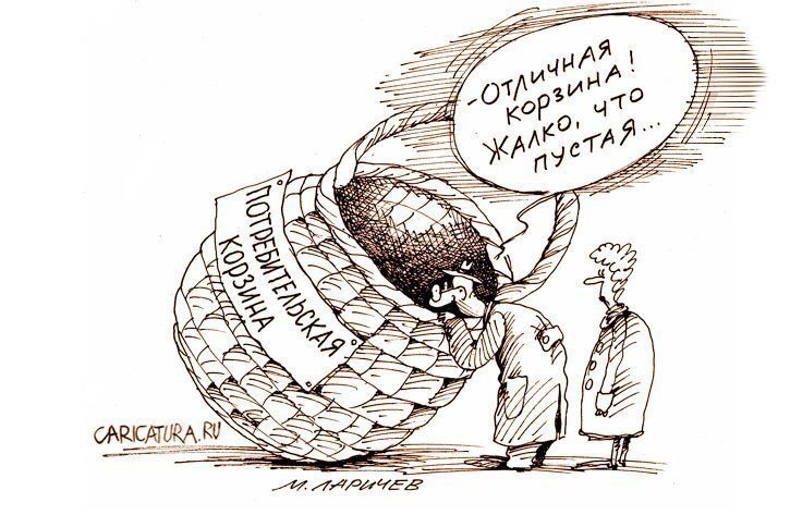 Рисунок потребительская корзина