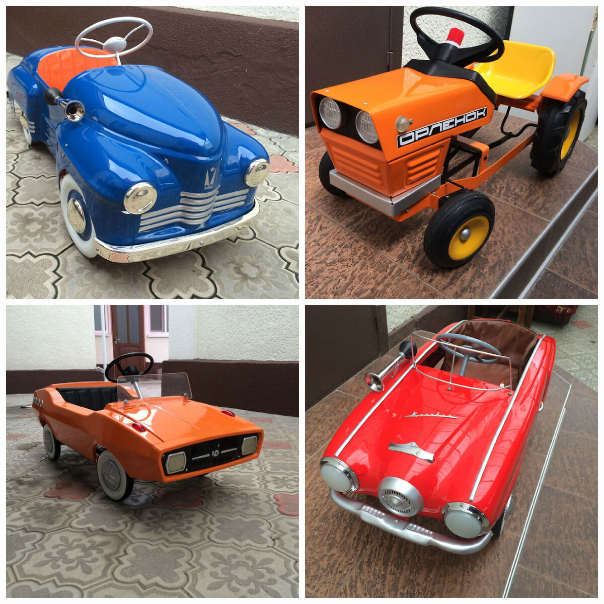 Потрясающая реставрация детских педальных автомобилей СССР 