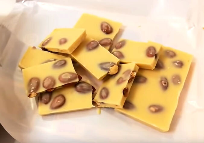 Белый шоколад. Фото автора.