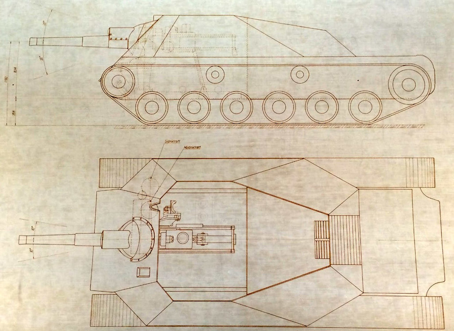 Strv 103 чертеж