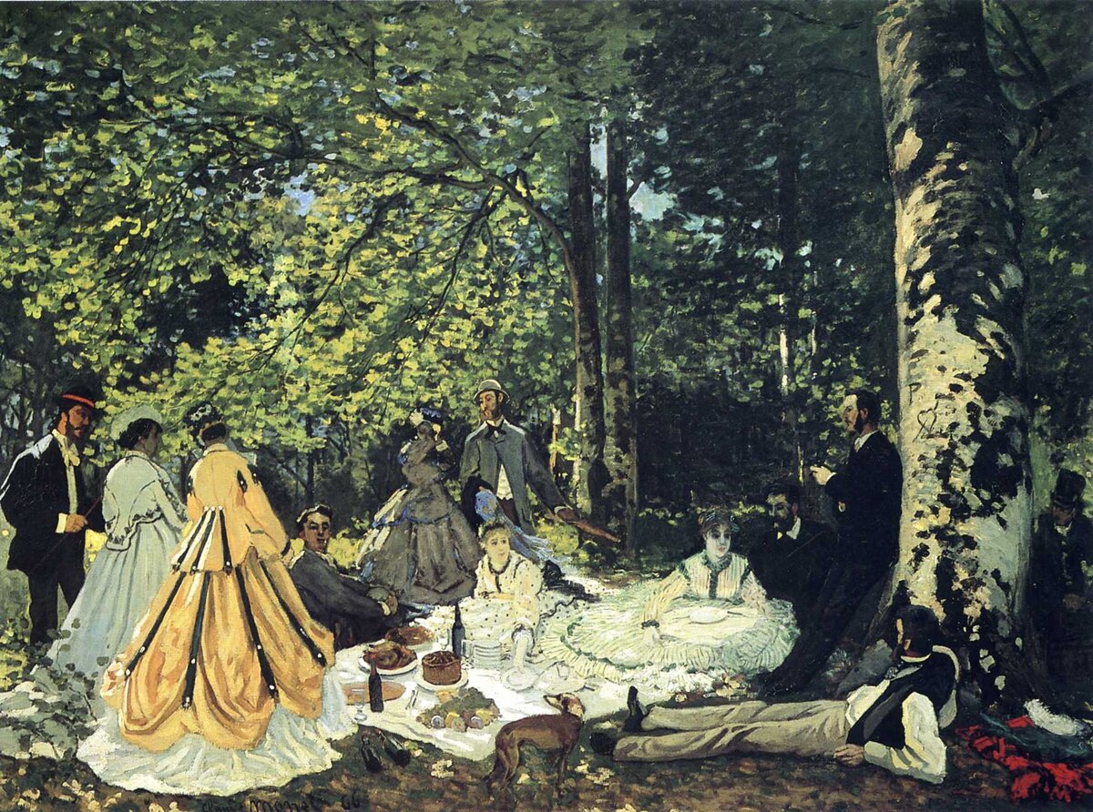 Завтрак на траве, 1866 год (Моне 26 лет)