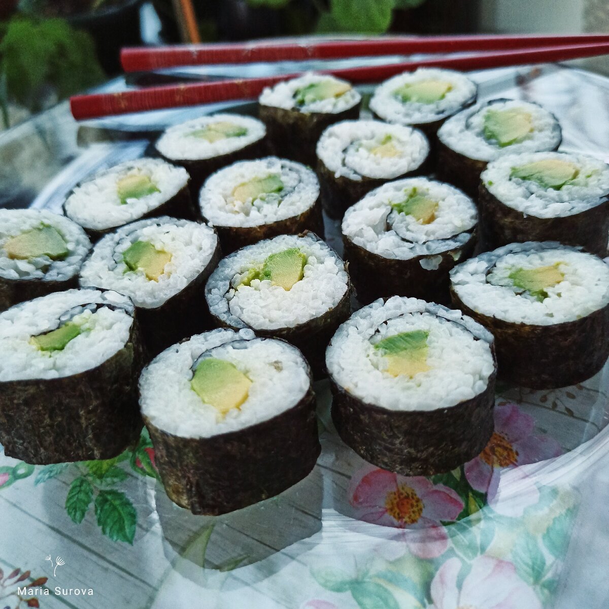 Мои роллы с авокадо. 