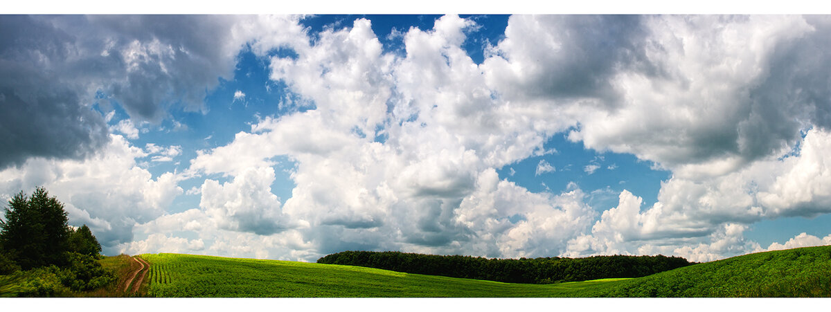 Простор и головокружительная облака всегда пленяют меня!Вид прям за домом моих родных